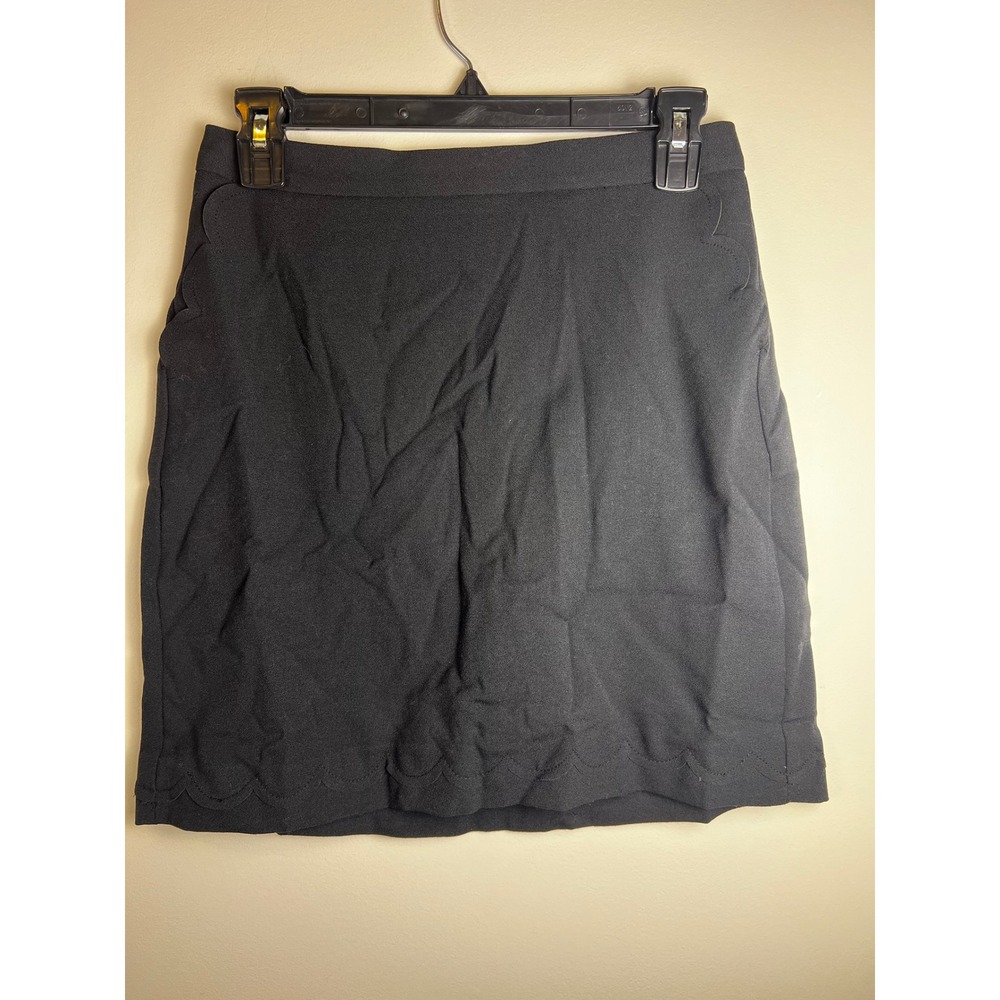 Banana Republic Black Scalloped Hem Mini Skirt Size 0 New With Tags